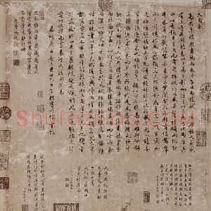 仇英《双骏图》国画综合作品图片赏析