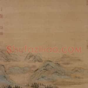 仇英《莲溪渔隐图》国画综合作品图片赏析