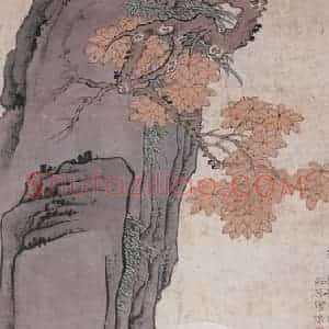 1936年 徐燕荪《罗汉图》国画人物工笔作品图片赏析