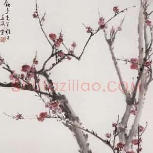 王雪涛《梅竹双鸡》国画花鸟写意作品图片赏析