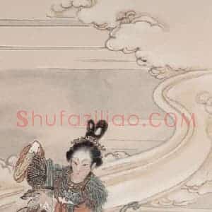 吴光宇《天女散花》国画人物工笔作品图片赏析