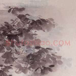 王叔晖《梧桐仕女》国画人物工笔作品图片赏析