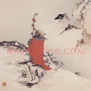 王叔晖《人物镜片》国画人物工笔作品图片赏析