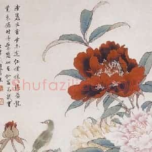 田世光《如在仙宫第几重》国画花鸟工笔作品图片赏析