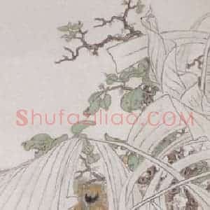 1881年 任预《花鸟四条屏》国画花鸟作品图片赏析