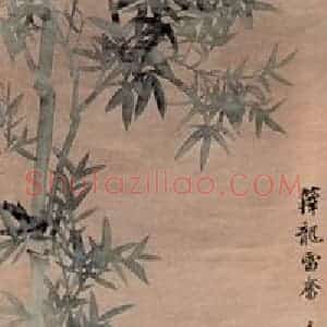 1909年 陆恢《花卉屏》国画花鸟作品图片赏析