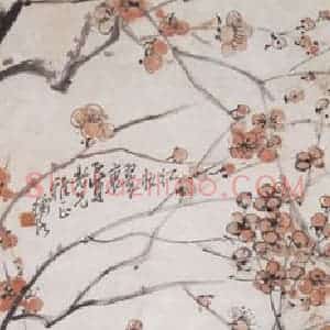 不详 陈师曾《红妆翠裹》国画花鸟作品图片赏析