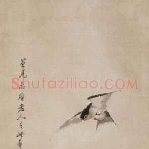 1881年 朱偁《花鸟屏》国画花鸟画作品图片赏析