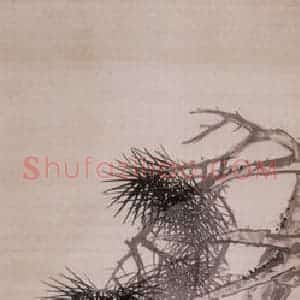 1892年 朱偁《花卉屏》国画花鸟画作品图片赏析
