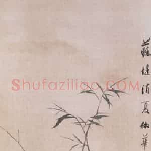 1894年 朱偁《花卉屏》国画花鸟画作品图片赏析