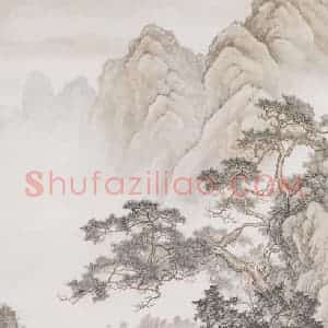 黎葛民《山雨欲来图》国画山水作品图片赏析