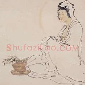 何漆园《杂画册》国画人物作品图片赏析