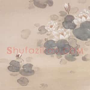 1929年 苏卧农《鱼梦》国画花鸟作品图片赏析