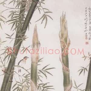 1963年 苏卧农《新簧高标图》国画花鸟作品图片赏析