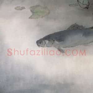 1999年 杨善深《双青图》国画花鸟作品图片赏析