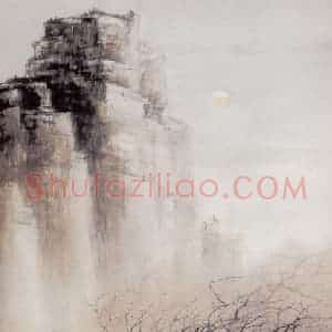 高剑父《昆仑雨后》国画山水作品图片赏析