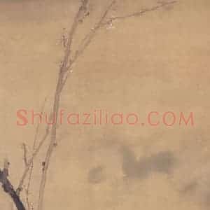 1907年 高奇峰《望梅》国画花鸟作品图片赏析
