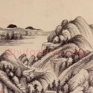 清代 吴历《仿古山水册》国画山水作品图片赏析
