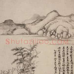 清代 吴历《仿古山水册》国画山水作品图片赏析