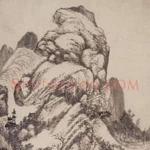 清代 吴历《仿古山水册》国画山水作品图片赏析