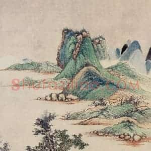 清代 吴历《仿古山水册》国画山水作品图片赏析