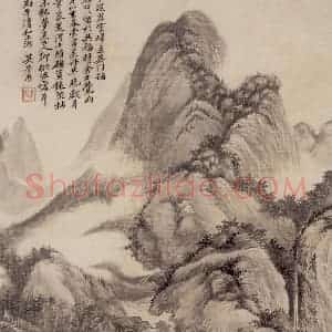 清代 吴历《仿古山水册》国画山水作品图片赏析