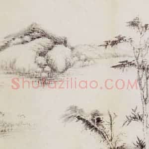 清代 吴历《吴历等山水图册》国画山水作品图片赏析