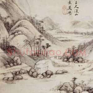 清代 吴历《吴历等山水图册》国画山水作品图片赏析