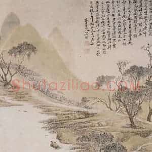 清代 吴历《湖天春色图轴》国画山水作品图片赏析