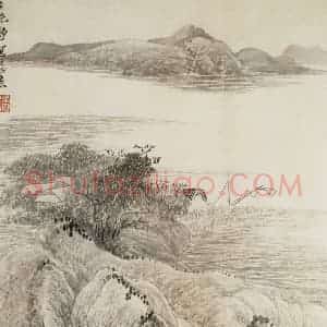 清代 吴历《仿古山水图册》国画山水作品图片赏析