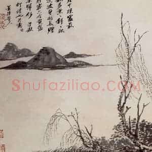 清代 吴历《山水册》国画山水作品图片赏析
