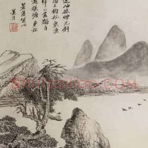 清代 吴历《山水册》国画山水作品图片赏析