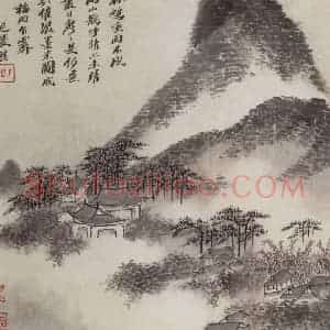 清代 吴历《山水册》国画山水作品图片赏析
