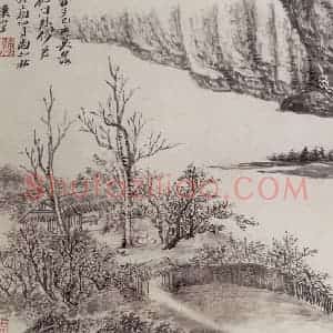 清代 吴历《山水册》国画山水作品图片赏析