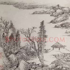 清代 吴历《山水册》国画山水作品图片赏析