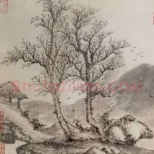 清代 吴历《山水册》国画山水作品图片赏析