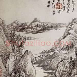 清代 吴历《山水册》国画山水作品图片赏析