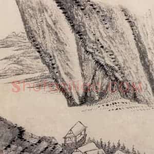 清代 吴历《墨笔山水册》国画山水作品图片赏析