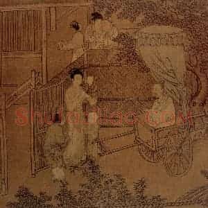 宋代 夫名《人物故事图》国画人物作品图片赏析