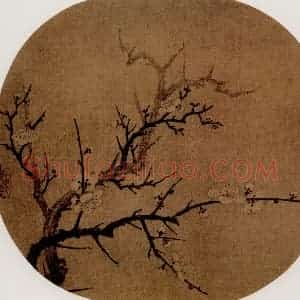 宋代 扬无咎《墨梅图》国画花鸟作品图片赏析