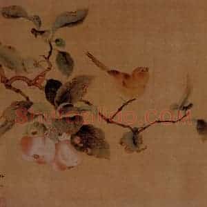 宋代 林椿《果熟来禽图》国画花鸟作品图片赏析
