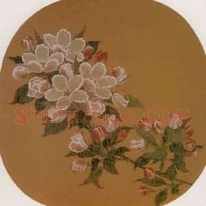 宋代 林椿《海棠图》国画花鸟作品图片赏析