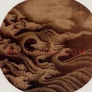 宋代 夫名《沧海涌日图》国画山水作品图片赏析