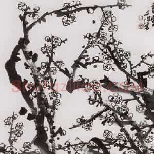 1998年 汤文选《香雪》国画作品图片赏析