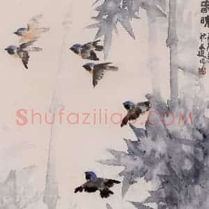 1979年 汤文选《春晓》国画作品图片赏析