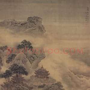 清代 袁耀《海峤春华图》国画山水作品图片赏析