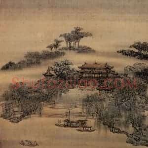 清代 袁耀《扬州四景》国画山水作品图片赏析