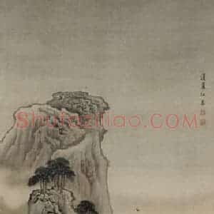 清代 袁耀《山水人物条屏》国画山水作品图片赏析