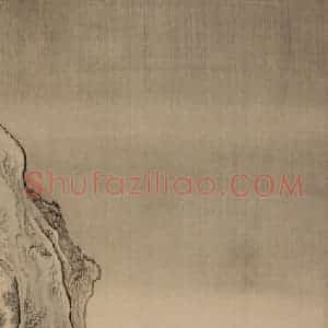 清代 袁江《风雪归人》国画山水作品图片赏析