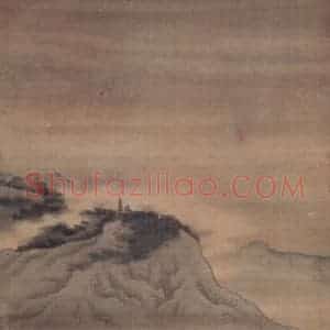 清代 袁江《阿房宫图屏》国画山水作品图片赏析